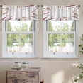 thumbnail image 2 of LALILO Kitchen Curtain Valance Watercolor Boho Chic Rod Pocket Window Curtain 52"x 18" Set of 2, 2 of 7