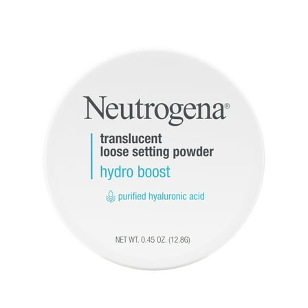 Neutrogena Hydro Boost Translucent Loose Face Setting Powder, Face Makeup .44 oz