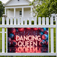 thumbnail image 2 of LUUFILx Dancing Queen Themed Party Celebration Banner Sparkling Stage Backdrop Decorations Disco Ball Fun Event Supplies Photo Background Balloon Decor, 2 of 7