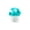B002- Cyan, variant on Aquarium Decorations, Multi-Use Betta Fish Feeder, Twisted Mushroom Aquarium Ornament, Floating Fish Decor for Tank, Deep Green 3X3.5 Inch Combined Pet Feeding Tool and Fish