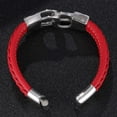 thumbnail image 4 of Qarigey trenzada personalizable que añade un toque personal, pulseras para hombres, brazaletes para mujeres, significativo y memorable Ropa, zapatos y accesorios Miscelánea rojo, 4 of 6