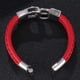 thumbnail image 4 of Qarigey trenzada personalizable que añade un toque personal, pulseras para hombres, brazaletes para mujeres, significativo y memorable Ropa, zapatos y accesorios Miscelánea rojo, 4 of 6