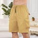 thumbnail image 4 of Ceisia Men's Relaxed Minimalist Cargo Gift Casual Shorts Drapey 3D Pockets Multi-Color, 4 of 6