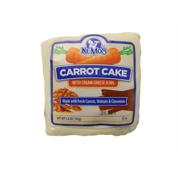 Nemo's Carrot Cake Square 6count (PACK OF 6)
