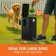 thumbnail image 2 of Dog Poop Trash Can Outside 3.2 Gal Metal Dog Waste Trash Can With Lid Outdoor Waste Container With Pedal Garbage Poop Bin Poo Bucket Outdoor With Lid For Backyard Odor Control, 2 of 9