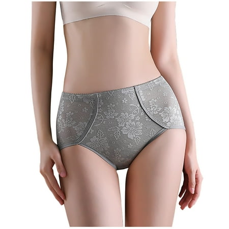 POIUYTR Big Sale Women s Low Waist Shaping Brief  Breathable Light Control Shapewear Panty for Women Floral Shapewear Underwear