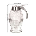 thumbnail image 6 of Deyuer 1/2Pcs Honey Dispenser Storage Jar with Stand Large Capacity Leak-Proof Design BPA Free Honey Comb Shaped Honey Pot,2pcs, 6 of 8
