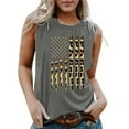 thumbnail image 2 of Alkepwun 4th of July Tank Tops for Women Funny American Flag Shirts Independence Day Crewneck Sleevless Shirts Patriotic Tee Tops Outfits, 2 of 4