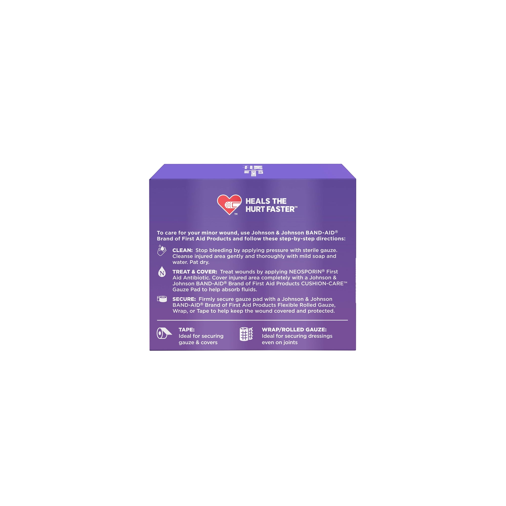 Band-Aid Brand Small Cushion Care Thick Gauze Pads 2 in X 2 in 25 Ct (Pack of 24)