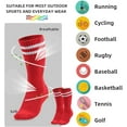 thumbnail image 2 of Kids Soccer Socks, 2 Pairs Long Football Socks Knee High Athletic Socks for 7-12 Youth Boys & Girls, 2 of 8