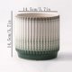thumbnail image 2 of Macetas cilíndricas de cerámica grandes, líneas simples, macetas de colores degradados, sala de estar, balcón, plantas suculentas, plantas verdes, maceteros, 2 of 7