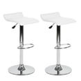 thumbnail image 1 of Set de 2 Sillas de Bar Color Blanco con Reposapié Altura Ajustable Giratorio HOMEMAKE FURNITURE  Moderno, 1 of 7
