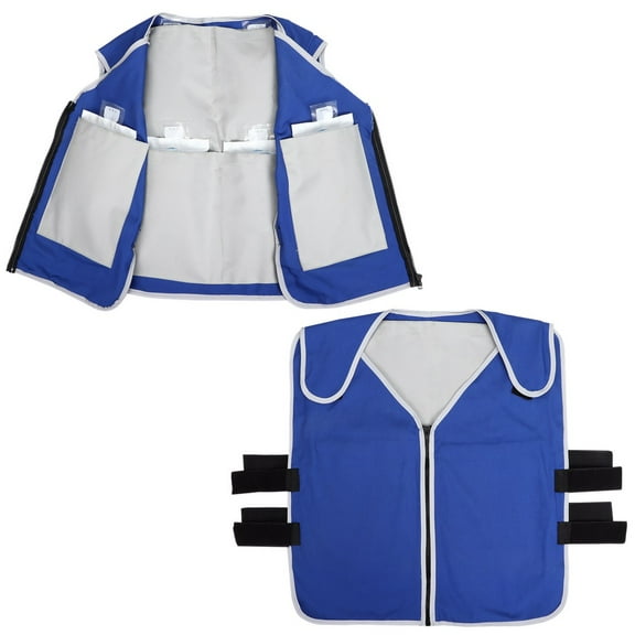 Cooling Vest for High Temperature, Fire Rescue Vest with 20PCS of Ice Packs, Cooling Clothes for Hot Weather with 6 Big Pockets, Jacket for Working in the Heat