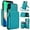 Green, variant on Crossbody Wallet Case for iPhone XS Max, RFID Blocking Zipper Handbag Purse Flip Cover, Kickstand Folio Case Card Slots Holder Wrist Strap Lanyard