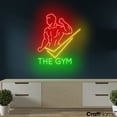 thumbnail image 3 of Craftnamesign Gym Neon Sign, Open Sign LED Light For Fitness Room, Bodybuilding Wall Art, 3 of 5