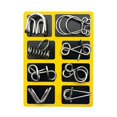 thumbnail image 4 of 16 Pcs Metal Wire Puzzle Toy Brain Teaser Game Mind Iq Test Magic Ring Kids Gift, 4 of 5