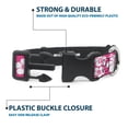 thumbnail image 4 of Buckle-Down Pet Collar, Dog Collar Plastic Buckle, Hibiscus Neon Pink White, 20 to 31 Inches 1.5 Inch Wide, 4 of 8