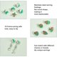 thumbnail image 3 of Accesorios para aretes de resina y madera, 10 estilos, base de almohadilla para aretes, aretes de estrella y corazón, aretes de almohadilla plana ovalada con cierre de acero inoxidable., 3 of 7
