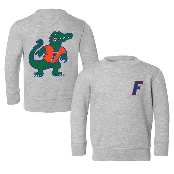 Toddler Chad & Jake Heather Gray Florida Gators Logo Pullover Sweatshirt