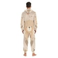 thumbnail image 6 of Cute Cartoon Bear Adult Onesie Pajamas Slim Fit Christmas One Piece Suit Pjs for Women and Men Hooded Zipper, 6 of 7