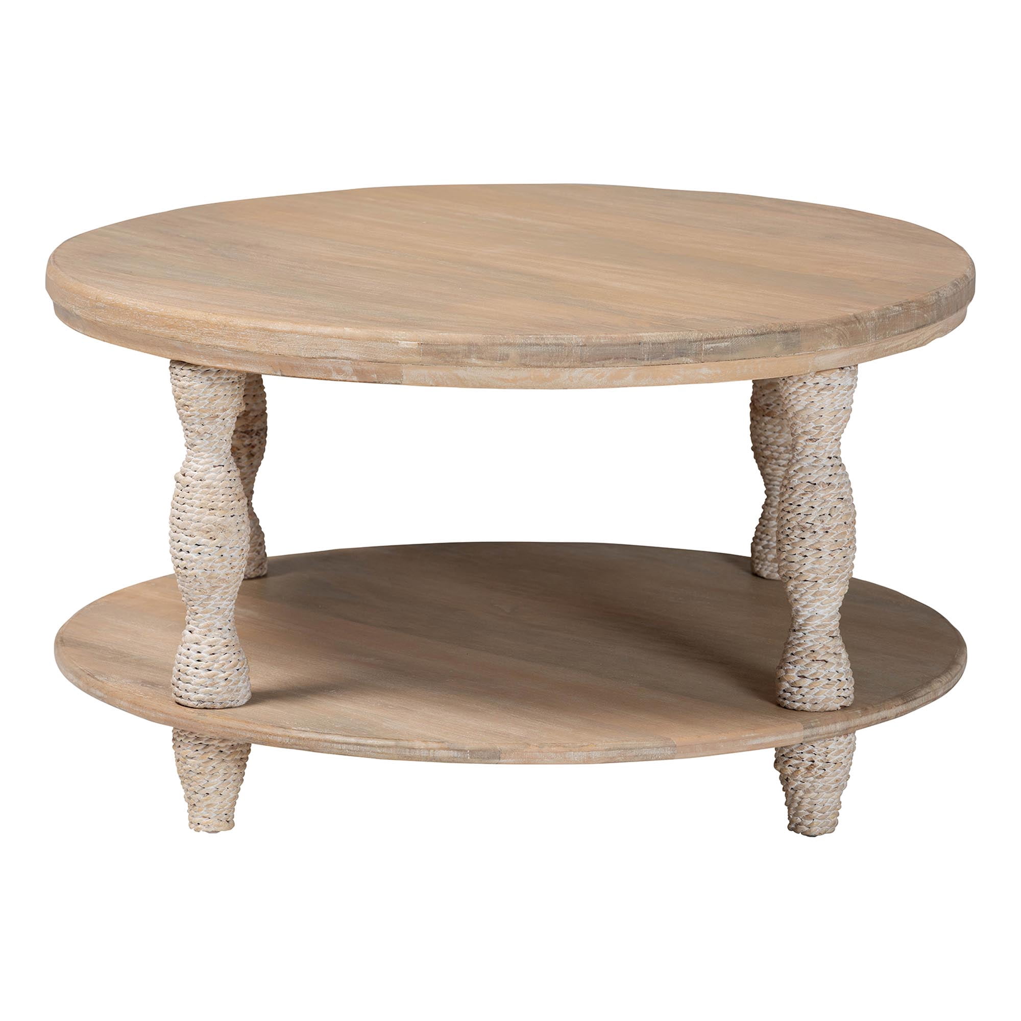 bali & pari Lejane Cottage Coffee Table, 2-Tier, White Wash