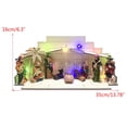 thumbnail image 4 of YIEMEEN Wooden Nativity Scene Figurine LED Lighted Tabletop Statue Chic Holiday Ornament, 4 of 8