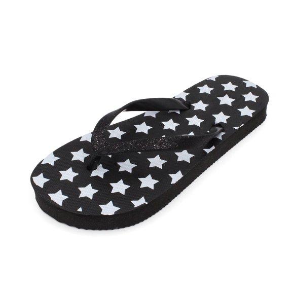 LAVRA Girl's Glitter Flip Flops Unicorn Sandals Star Summer Shoes