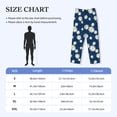 thumbnail image 3 of Yiaed Daisies Flowers Print Men's Lounge Pants, Loose PJ Bottoms, Long Pajama Pants for Men-Small, 3 of 5
