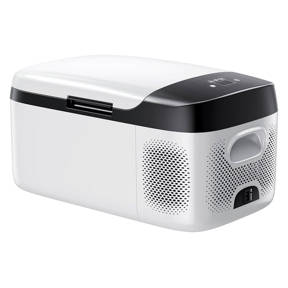 Car Refrigerator, DC 12/24V AC100-240V Compressor Electric Cooler, -4°F to 68°F Car Fridge with APP Control, 16 QT Cars Freezer for RVs, Campsites, Boats, Camping, Fishing, 60W Portable Freezer