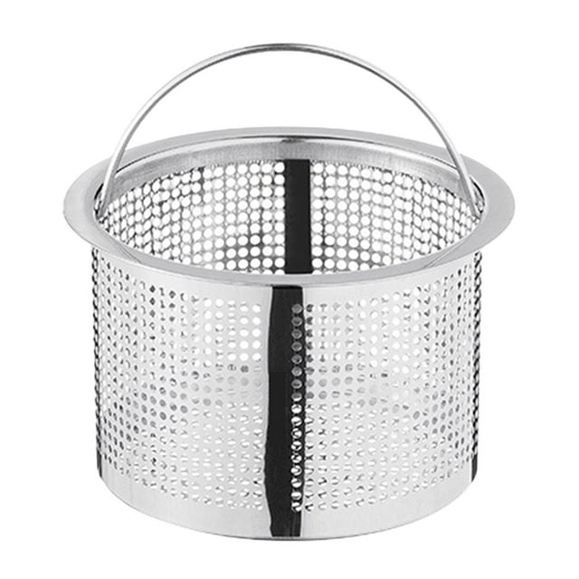 VOSS Mesh Basket Kitchen Sink Drain Strainer Stainless Steel Large