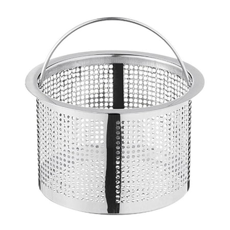 

Yubnlvae Mesh Basket Kitchen Sink Drain Strainer Stainless Steel Large Basket Food Catcher Fast Flow And Effective Full Mesh Basket Kitchen Supplies