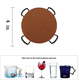 thumbnail image 2 of Felt Drink Coasters, Drive Coasters de 20 Piezas con Soporte para Posavasos, Sorbete Coasters Redondo Coasters, 2 of 6