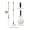 White, variant on 2 Reusable Microfiber Heads, Easy Wringing Twist Mop | 57.5 inch Long Handle, Wet Mops for Floor Cleaning, Commercial Household Clean Hardwood, Vinyl, Tile and More, Grey