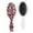 White-297, variant on Vintage Floral Hair Brush with Rustic Folk Style, Minimalist Stripes and Plaid Pattern, Bohemian Soft Bristle Brush for Daily Hair Brushing, Travel & Gifting