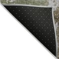 thumbnail image 4 of HomeRoots 605512 3 x 5 ft. Brown & Green Abstract Washable Indoor & Outdoor Rectangle Area Rug, 4 of 5