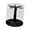Black, variant on Rotating Display Case Clear Stand with 360 Degree Rotation for Keychains Dolls and Collectibles Home Office Decor