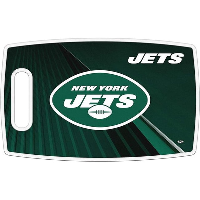 The Sports Vault 7183181776 New York Jets Large Alternate Cutting Board