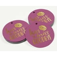 thumbnail image 3 of Inkdotpot Real Gold Foil Kiss The Miss Goodbye Bridal Shower Tags Favor Hang Paper Tags 100 Pieces, 3 of 6