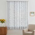 thumbnail image 3 of White Boho Sheer Curtains 96 Inches Long, Country Abstract Black Geometric Striped Light Filering Curtains, Privacy Drapes Simi Floor to Veiling Curtain for Living Room Bedroom Large Window Treatment, 3 of 9