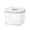 A, variant on B 1 Liter Transparent Airtight Cereal Storage Container Pet Food Grade For Rice Pasta Grain