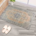 thumbnail image 5 of Navy Blue and Orange Rug, Medallion Rug, Faded Rugs, Oriental Rug, Turkish Rug, Custom Rug, Office Rug, Bedroom Rug, Colorful Rug, 2.6'x6.5' - 80x200 cm, 5 of 8