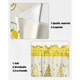 thumbnail image 5 of Swag Curtains, Gonome Yellow Lemon Plaid Rod Pocket Kitchen Curtains Valances Tier Curtains Swag Valance Curtains for Bedroom Living Room 36" x 63", 2 Panels, 5 of 6