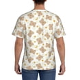 thumbnail image 3 of Bixox Men's Kawaii Bear Printed Short Sleeve Skinny Athletic T-Shirt, 3 of 6