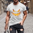 thumbnail image 1 of Blusas y camisas de manga corta y cuello redondo para hombre. Blusas/camisetas de manga corta con cuello redondo y estampado de Halloween para hombre. Blusa para hombre., 1 of 5
