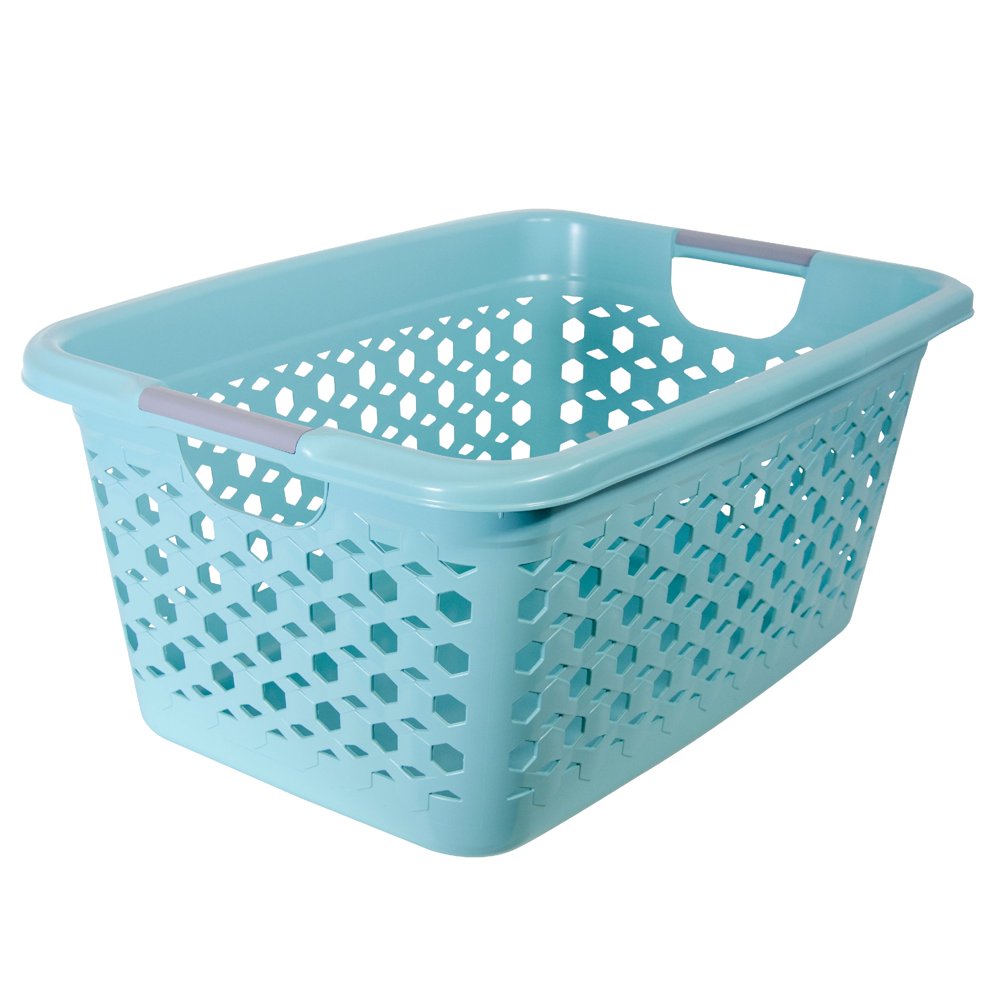 Home Logic 1.5Bu Linked Impressions 3D Textured Laundry Basket Pool