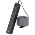 thumbnail image 1 of Cable de extensión Power Strip, protector contra sobretensiones de 10 pies y 8 enchufes, 1 of 7