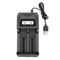 thumbnail image 1 of Cargador batería multifuncional doble con pantalla ventana enfriamiento adecuado para batería litio recargable 18650 4 2 V batería NI-MH AA/AAA 1 2 V universal [interfaz USB doble ranura], 1 of 9