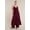 Wine, variant on Women's Plus Size Tie-Front Ruffle Duster