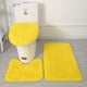 thumbnail image 3 of Alfombrilla de baño para inodoro, alfombrilla antideslizante de PVC para bañera, alfombra de lana de seda de tres piezas, 3 of 6