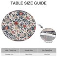 thumbnail image 6 of Round Picnic Table Cloth 100% Waterproof & Oil Proof, Elastic Fitted Table Cover for 45"-52" Round Tables, for Dining, Camping, Outdoor, 6 of 7